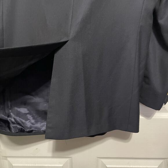 Brooks Brothers BrooksEase Loro Piana Blazer Sport Coat 46R Wool Blue Preppy - Picture 9 of 15